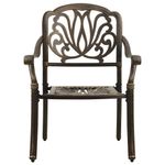 Casa si Gradina - Gradina si terasa - Mobilier exterior - Seturi mobila gradina - Set mobilier bistro, 3 piese, bronz, aluminiu turnat - Infinity.ro