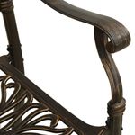 Casa si Gradina - Gradina si terasa - Mobilier exterior - Seturi mobila gradina - Set mobilier bistro, 3 piese, bronz, aluminiu turnat - Infinity.ro
