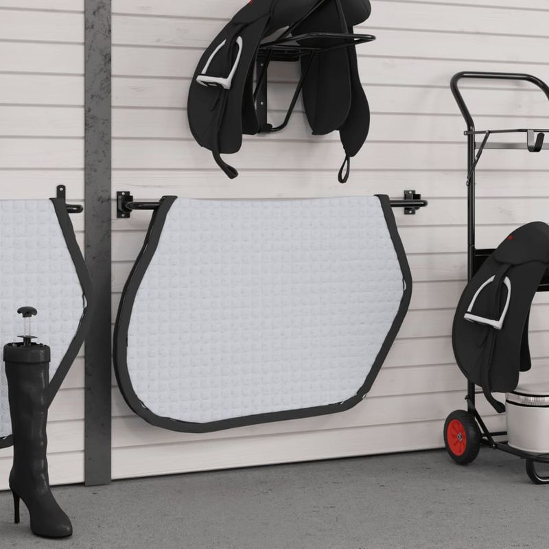 Sport si Outdoor - Accesorii si echipamente sportive - Echitatie - Suport pentru sa/patura, negru, fier - Infinity.ro