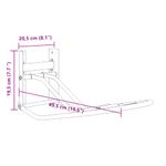 Sport si Outdoor - Accesorii si echipamente sportive - Echitatie - Suport pentru sa pliabil, montat pe perete, negru, fier - Infinity.ro