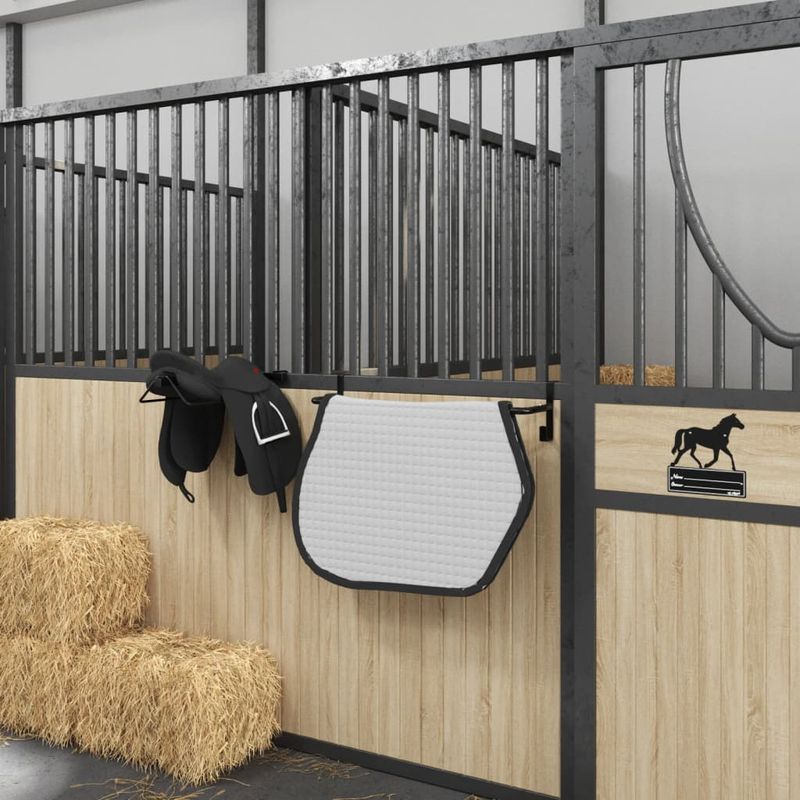Sport si Outdoor - Accesorii si echipamente sportive - Echitatie - Suport pentru sa/patura, negru, fier - Infinity.ro