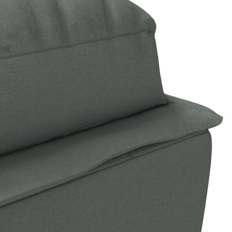 Casa si Gradina - Mobilier - Scaune si fotolii - Fotolii - Sezlong de masaj cu perne, gri inchis, material textil - Infinity.ro