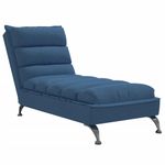Casa si Gradina - Mobilier - Scaune si fotolii - Fotolii - Sezlong cu perne, albastru, material textil - Infinity.ro