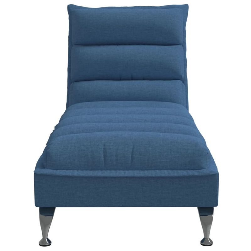 Casa si Gradina - Mobilier - Scaune si fotolii - Fotolii - Sezlong cu perne, albastru, material textil - Infinity.ro