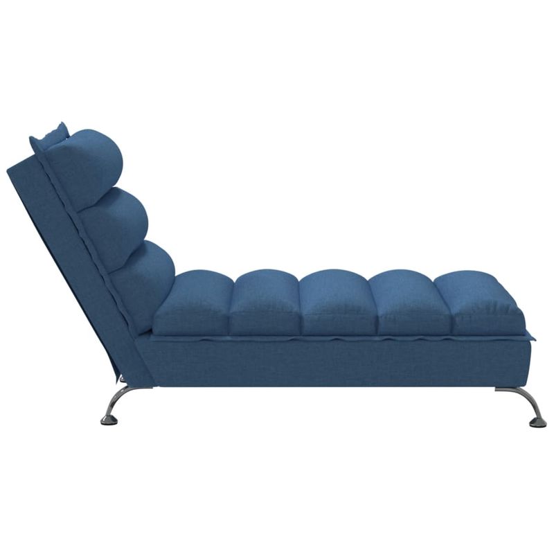 Casa si Gradina - Mobilier - Scaune si fotolii - Fotolii - Sezlong cu perne, albastru, material textil - Infinity.ro