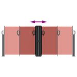 Casa si Gradina - Gradina si terasa - Umbrele si pavilioane - Umbrele - Copertina laterala retractabila, caramiziu, 100 x 1000 cm - Infinity.ro