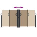 Casa si Gradina - Gradina si terasa - Umbrele si pavilioane - Umbrele - Copertina laterala retractabila, gri taupe, 120 x 1000 cm - Infinity.ro