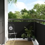 Casa si Gradina - Gradina si terasa - Garduri, panouri si accesorii - Paravan pentru balcon, negru, 500x80 cm, poliratan - Infinity.ro