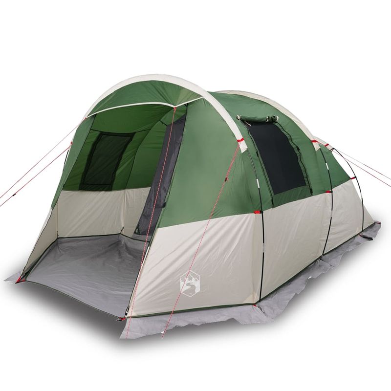 Sport si Outdoor - Camping - Corturi camping - Cort de camping tunel pentru 4 persoane, verde, impermeabil - Infinity.ro