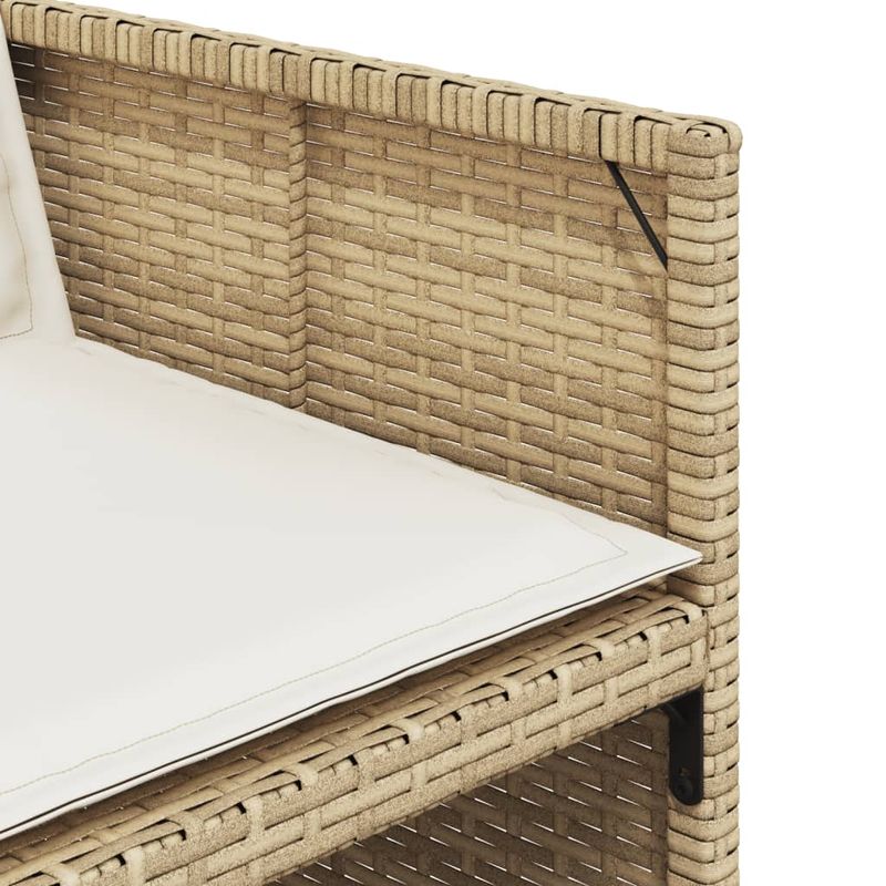 Casa si Gradina - Gradina si terasa - Mobilier exterior - Seturi mobila gradina - Set de masa pentru gradina, 7 piese, cu perne, bej, poliratan - Infinity.ro