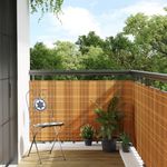 Casa si Gradina - Gradina si terasa - Garduri, panouri si accesorii - Paravan Balcon Maro Deschis 1000x90 cm Poly Rattan - Infinity.ro