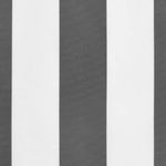Casa si Gradina - Gradina si terasa - Umbrele si pavilioane - Umbrele - Panza fald copertina de rezerva, dungi antracit si albe, 4,5 m - Infinity.ro