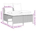 Casa si Gradina - Gradina si terasa - Mobilier exterior - Seturi mobila gradina - Set canapele de gradina, 4 piese, cu perne, bej, poliratan - Infinity.ro