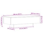 Casa si Gradina - Mobilier - Mese si birouri - Masute de cafea - Masuta de cafea, stejar sonoma, 100x49,5x31 cm, lemn prelucrat - Infinity.ro