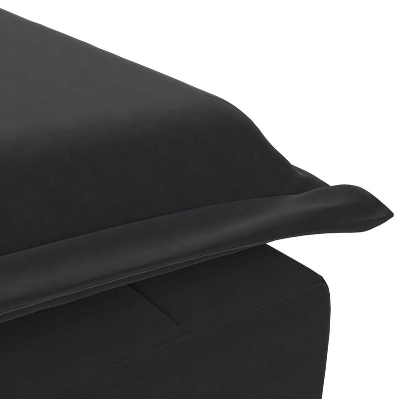 Casa si Gradina - Mobilier - Scaune si fotolii - Scaune - Sezlong de masaj cu suport sprijin, negru, catifea - Infinity.ro