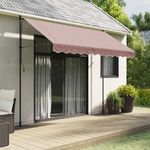 Casa si Gradina - Gradina si terasa - Umbrele si pavilioane - Umbrele - Panza de rezerva fald copertina, dungi maro, 3 m - Infinity.ro