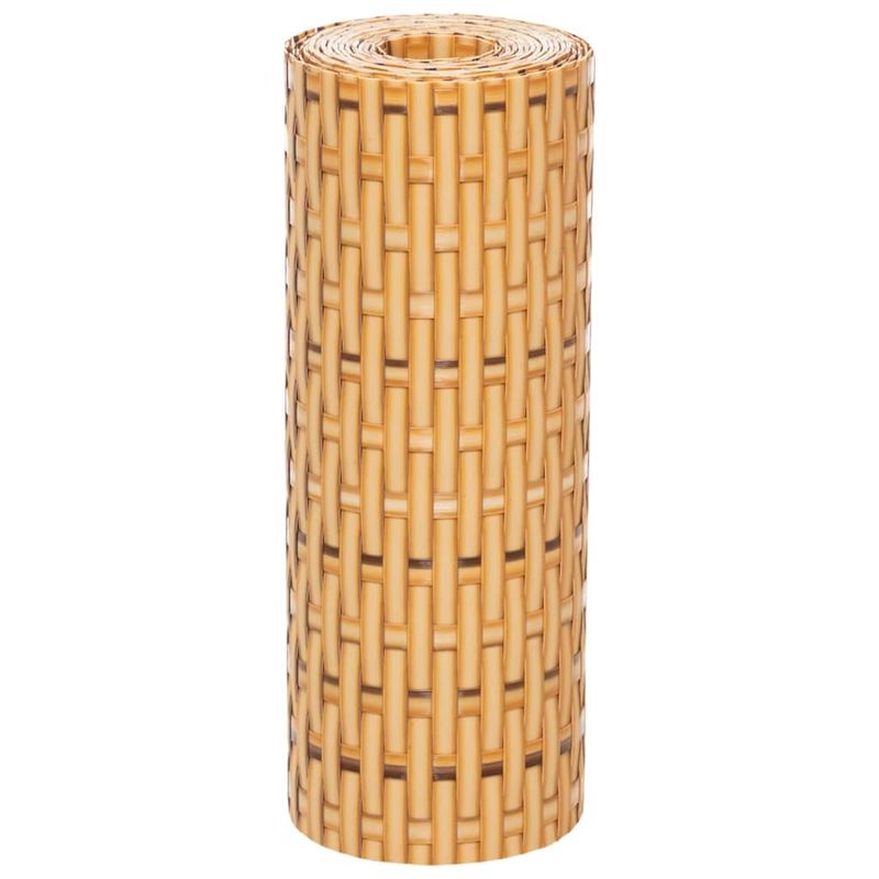 Casa si Gradina - Gradina si terasa - Garduri, panouri si accesorii - Paravan pentru balcon 10 buc. maro deschis 255x19 cm poliratan - Infinity.ro