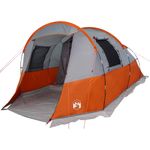 Sport si Outdoor - Camping - Corturi camping - Cort de camping tunel 4 persoane, gri/portocaliu, impermeabil - Infinity.ro