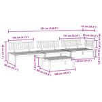 Casa si Gradina - Gradina si terasa - Mobilier exterior - Canapele si fotolii gradina - Set canapea gradina din paleti, 4 piese, lemn masiv de acacia, model colț + 2x mijloc + masă, maro deschis - Infinity.ro