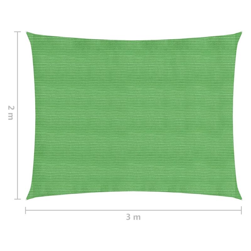Casa si Gradina - Gradina si terasa - Umbrele si pavilioane - Umbrele - Panza parasolar, verde deschis, 2x3 m, 160 g / m², HDPE - Infinity.ro