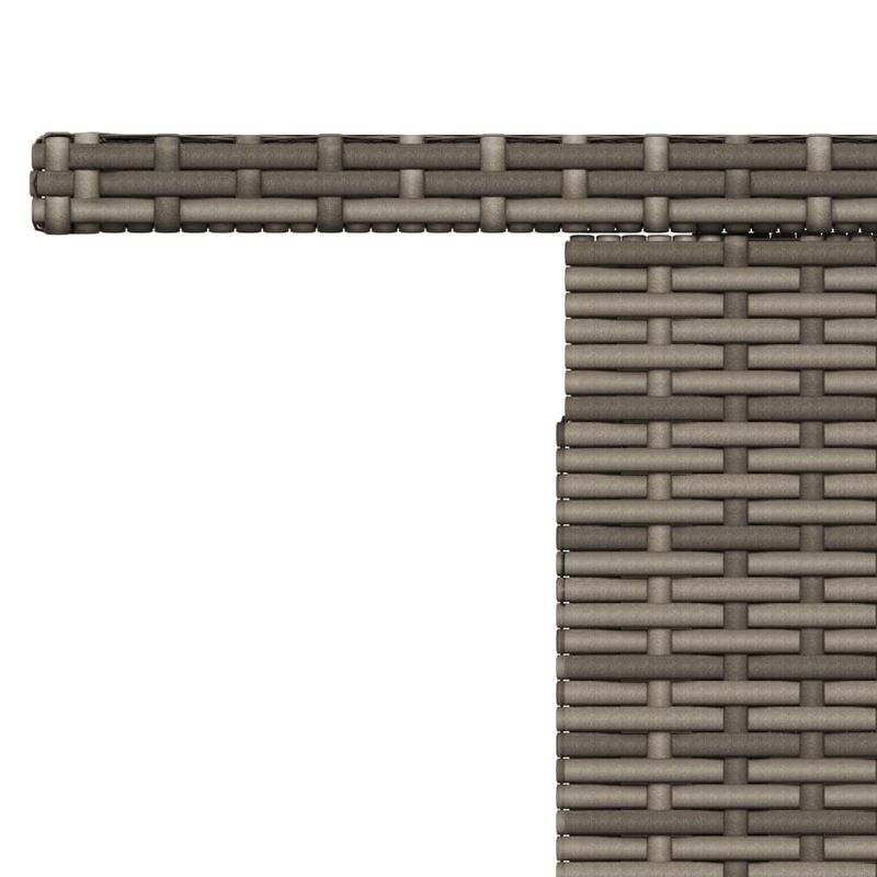 Casa si Gradina - Gradina si terasa - Mobilier exterior - Mese gradina - Masa de gradina, blat din sticla, gri, 100x55x73 cm, poliratan - Infinity.ro