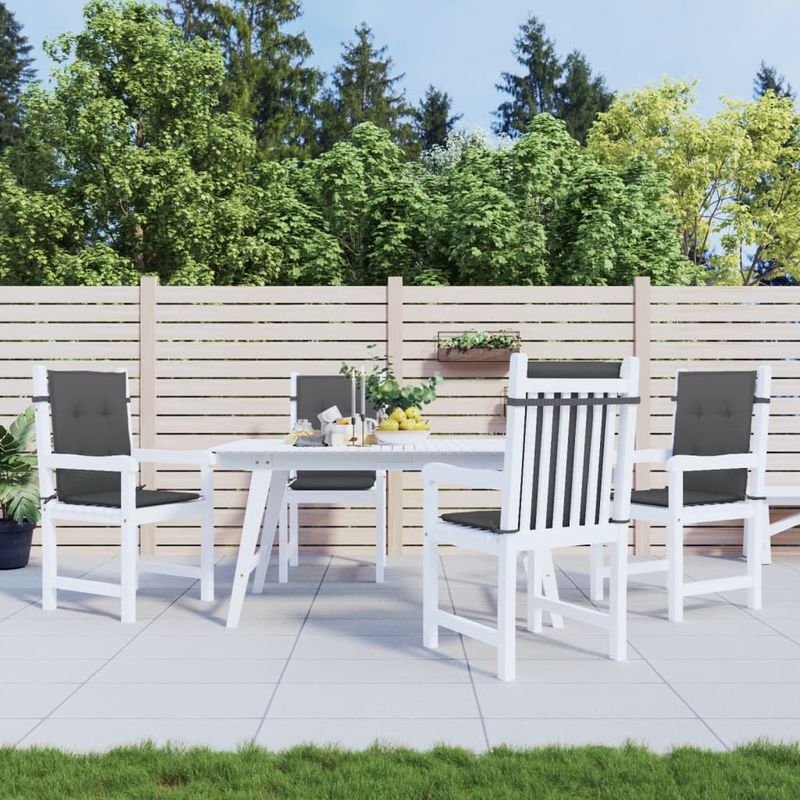 Casa si Gradina - Textile si covoare - Perne si pilote - Perne decorative - Perne scaun spatar mic 4 buc. melanj antracit 100x50x4cm textil - Infinity.ro