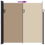 Casa si Gradina - Gradina si terasa - Umbrele si pavilioane - Umbrele - Copertina laterala retractabila, gri taupe, 200x500 cm - Infinity.ro
