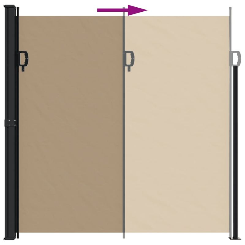 Casa si Gradina - Gradina si terasa - Umbrele si pavilioane - Umbrele - Copertina laterala retractabila, gri taupe, 200x300 cm - Infinity.ro