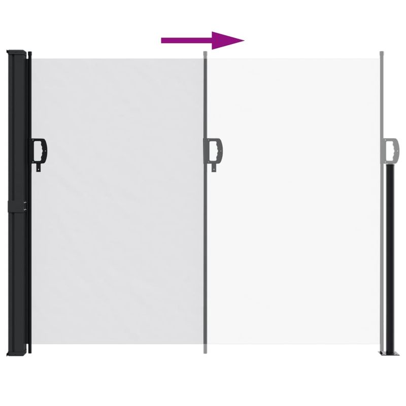 Casa si Gradina - Gradina si terasa - Umbrele si pavilioane - Umbrele - Copertina laterala retractabila, alb, 160x500 cm - Infinity.ro