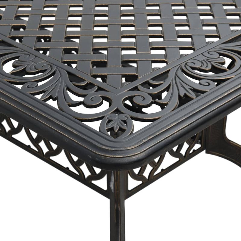 Casa si Gradina - Gradina si terasa - Mobilier exterior - Seturi mobila gradina - Set mobilier de gradina, 7 piese, bronz, aluminiu turnat - Infinity.ro