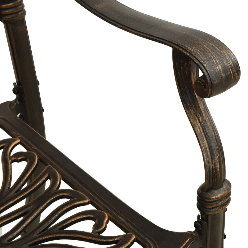 Casa si Gradina - Gradina si terasa - Mobilier exterior - Seturi mobila gradina - Set mobilier de gradina, 7 piese, bronz, aluminiu turnat - Infinity.ro