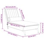 Casa si Gradina - Mobilier - Scaune si fotolii - Fotolii - Sezlong de masaj cu suport sprijin, albastru, catifea - Infinity.ro