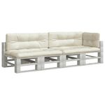 Casa si Gradina - Gradina si terasa - Mobilier exterior - Perne decorative exterior - Perne de paleti, 5 buc., crem, material textil - Infinity.ro