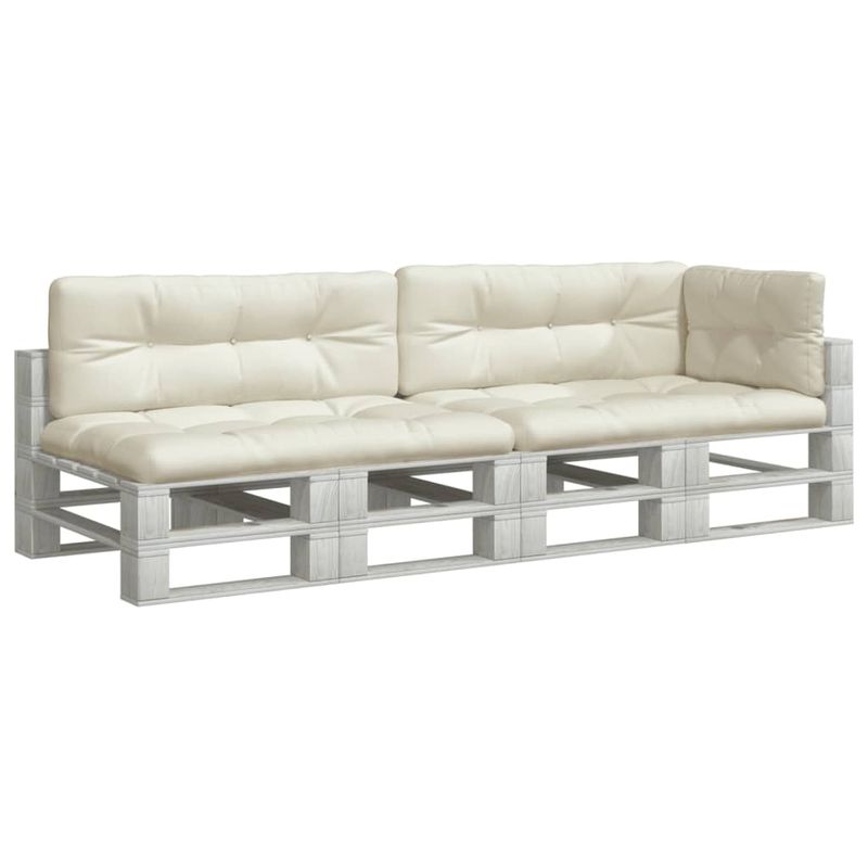 Casa si Gradina - Gradina si terasa - Mobilier exterior - Perne decorative exterior - Perne de paleti, 5 buc., crem, material textil - Infinity.ro