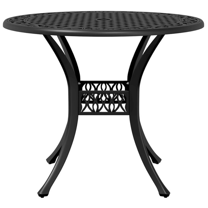 Casa si Gradina - Gradina si terasa - Mobilier exterior - Mese gradina - Masa de gradina, negru, Ø90x75 cm, aluminiu turnat - Infinity.ro
