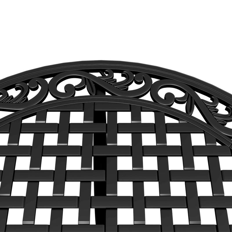 Casa si Gradina - Gradina si terasa - Mobilier exterior - Mese gradina - Masa de gradina, negru, Ø90x75 cm, aluminiu turnat - Infinity.ro