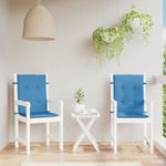 Casa si Gradina - Textile si covoare - Perne si pilote - Perne decorative - Perne scaun spatar mic 2 buc. melanj albastru 100x50x4cm textil - Infinity.ro