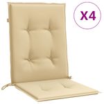 Casa si Gradina - Textile si covoare - Perne si pilote - Perne decorative - Perne scaun cu spatar mic, 4 buc. melanj bej 100x50x4 cm textil - Infinity.ro