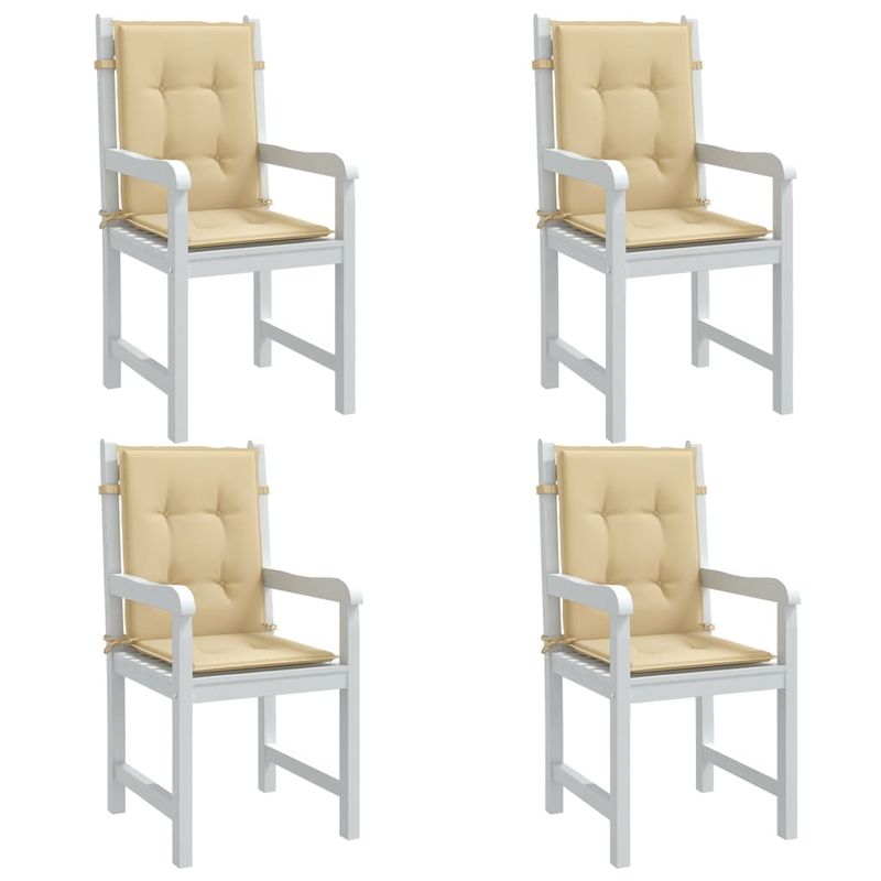 Casa si Gradina - Textile si covoare - Perne si pilote - Perne decorative - Perne scaun cu spatar mic, 4 buc. melanj bej 100x50x4 cm textil - Infinity.ro