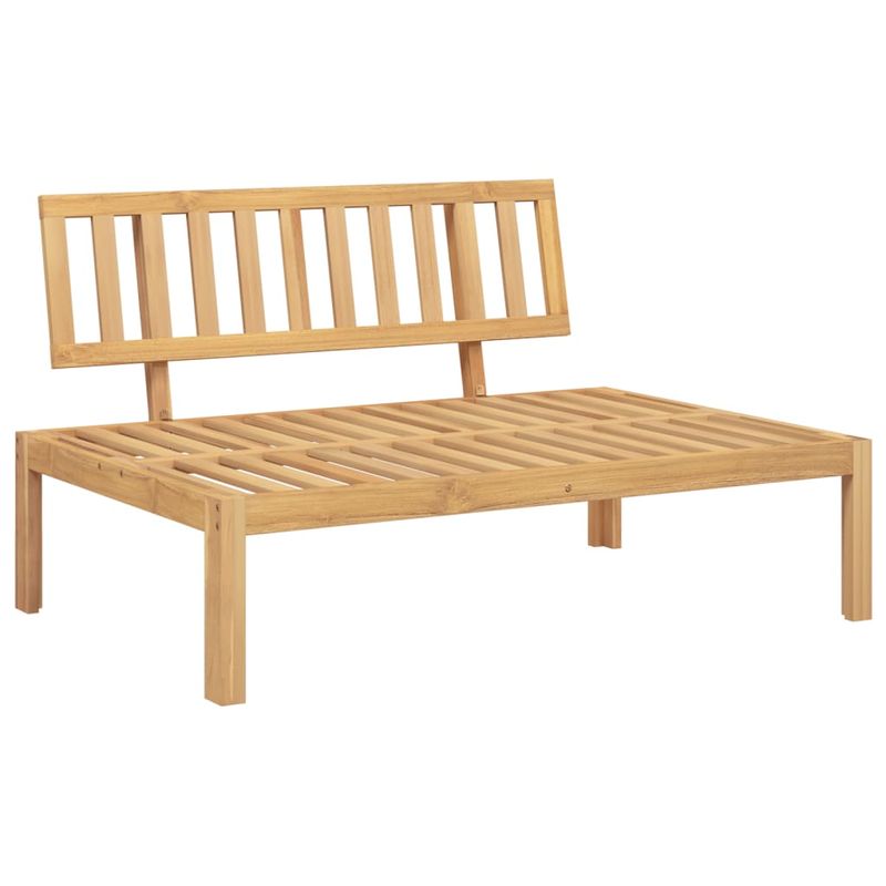 Casa si Gradina - Gradina si terasa - Mobilier exterior - Canapele si fotolii gradina - Set canapea gradina din paleti, 5 piese, lemn masiv de acacia, model 3x mijloc + colț + masă, maro deschis - Infinity.ro