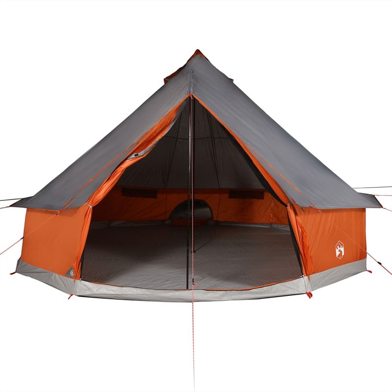 Sport si Outdoor - Camping - Corturi camping - Cort de familie Tipi pentru 6 persoane gri impermeabil - Infinity.ro