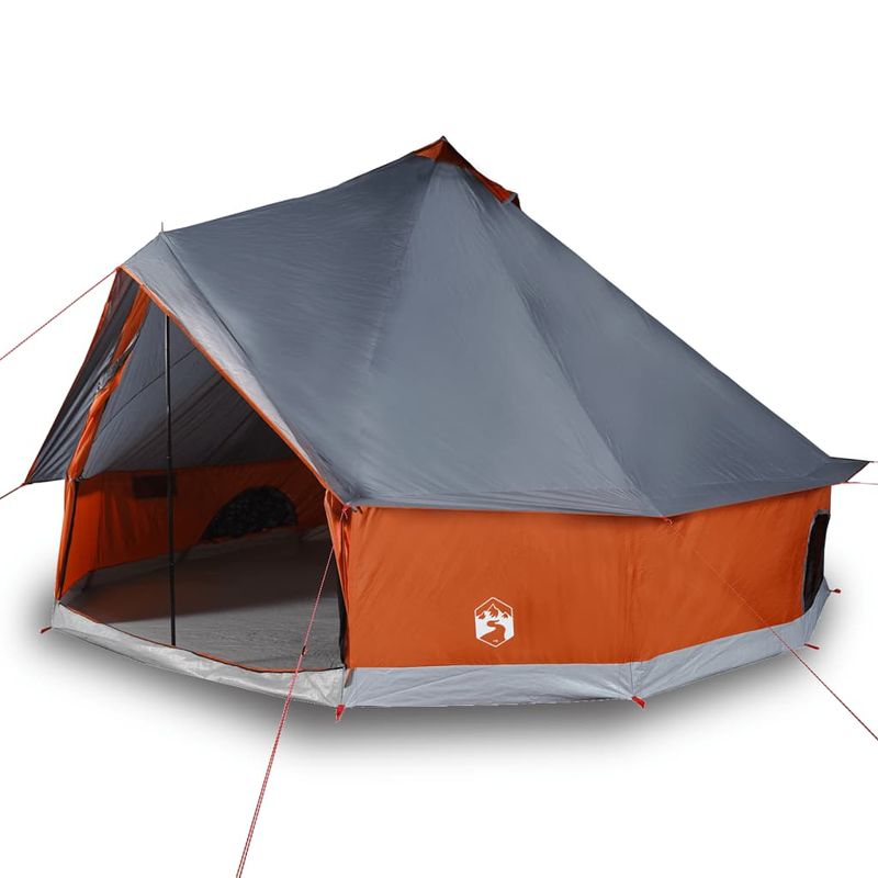 Sport si Outdoor - Camping - Corturi camping - Cort de familie Tipi pentru 6 persoane gri impermeabil - Infinity.ro