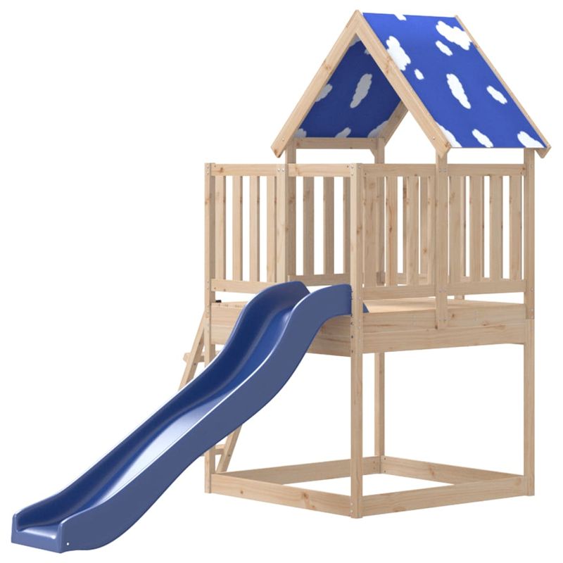 Jucarii, Copii si Bebe - Jucarii si jocuri - Jucarii de exterior - Spatii de joaca si accesorii - Set de joaca pentru exterior, lemn masiv de pin - Infinity.ro