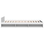 Casa si Gradina - Mobilier - Paturi si accesorii - Paturi - Cadru de pat cu sertar, alb, 75x190 cm, lemn prelucrat - Infinity.ro
