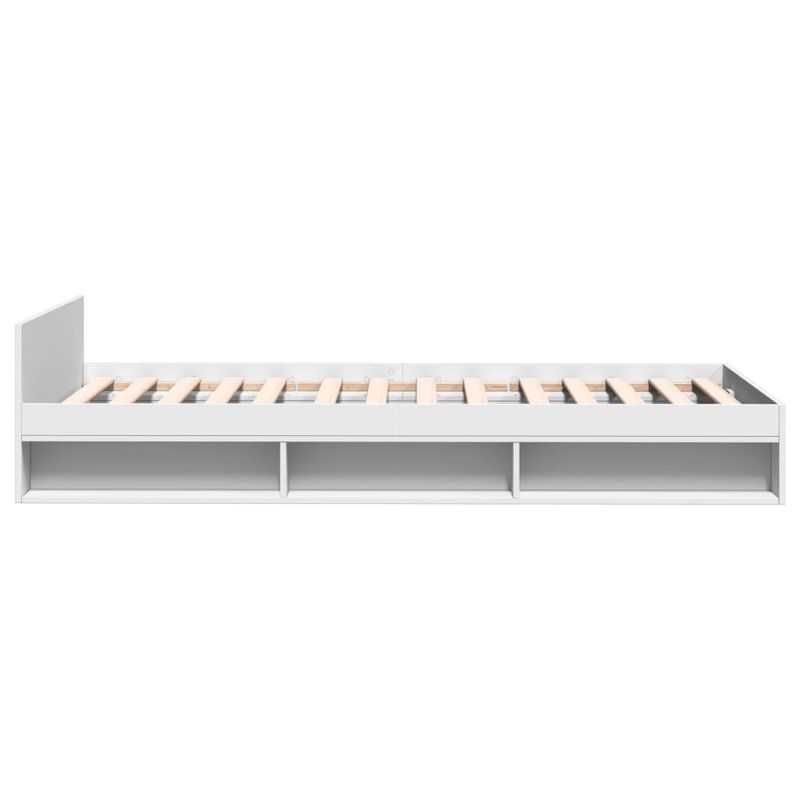 Casa si Gradina - Mobilier - Paturi si accesorii - Paturi - Cadru de pat cu sertar, alb, 75x190 cm, lemn prelucrat - Infinity.ro