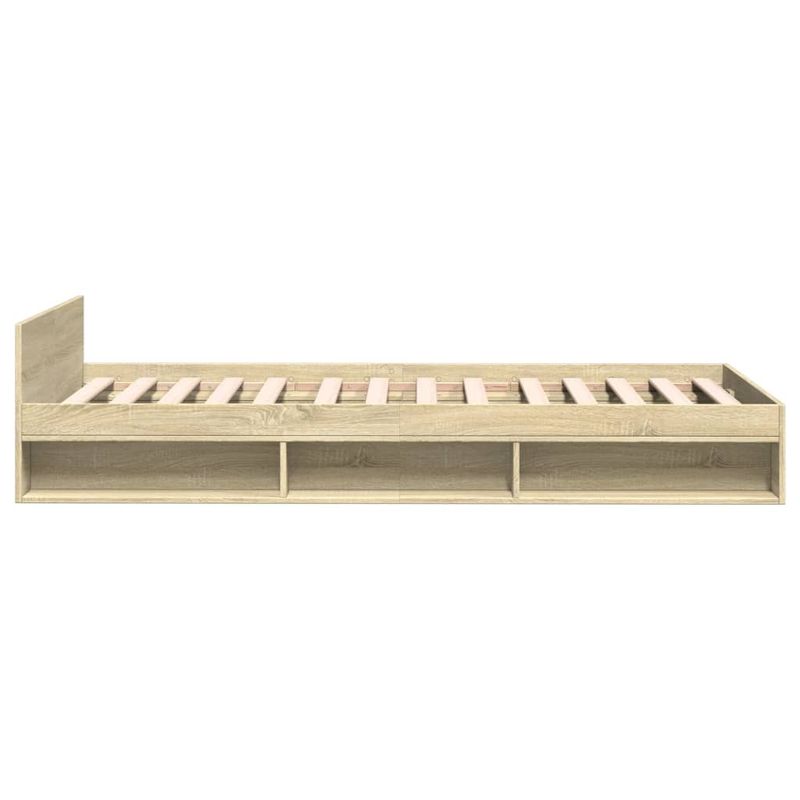 Casa si Gradina - Mobilier - Paturi si accesorii - Paturi - Cadru de pat cu sertar stejar sonoma 75x190 cm lemn prelucrat - Infinity.ro