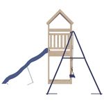 Jucarii, Copii si Bebe - Jucarii si jocuri - Jucarii de exterior - Spatii de joaca si accesorii - Set de joaca pentru exterior, lemn masiv de pin - Infinity.ro