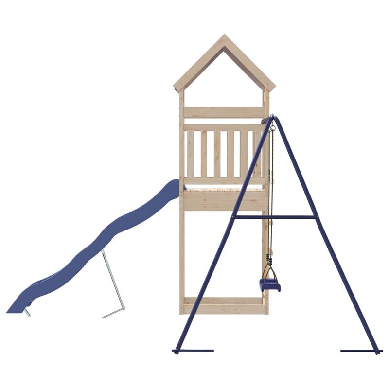 Jucarii, Copii si Bebe - Jucarii si jocuri - Jucarii de exterior - Spatii de joaca si accesorii - Set de joaca pentru exterior, lemn masiv de pin - Infinity.ro