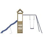 Jucarii, Copii si Bebe - Jucarii si jocuri - Jucarii de exterior - Spatii de joaca si accesorii - Set de joaca pentru exterior, lemn de pin impregnat - Infinity.ro