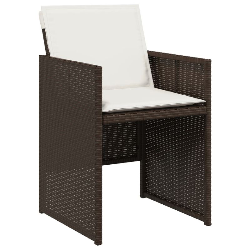 Casa si Gradina - Gradina si terasa - Mobilier exterior - Seturi mobila gradina - Set mobilier de gradina, 5 piese, cu perne, maro, poliratan - Infinity.ro